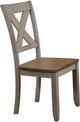 Winners Only® Barnwell Gray/Rustic Brown Dining Side Chair-0