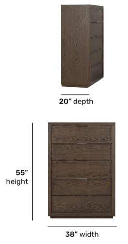 Flexsteel® Athens Chocolate Brown Drawer Chest-2