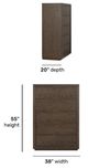 Flexsteel® Athens Chocolate Brown Drawer Chest-2