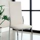 Furniture of America® Kalawao 2-Piece Chrome/White Side Chair Set-1