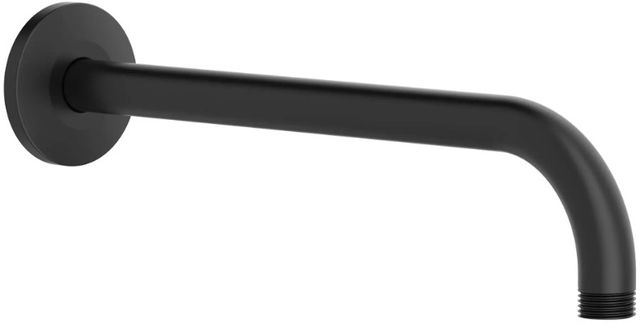 American Standard Rain Matte Black Wall Mount Right Angle Showerhead Arm-0