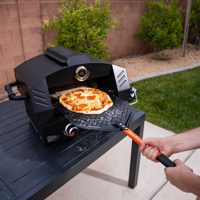 Blackstone® Black Aluminum Pizza Peel-1