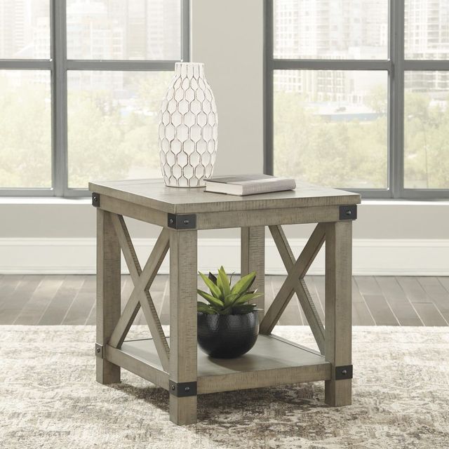 Signature Design by Ashley® Aldwin Gray End Table-5