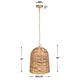 Uttermost® Rotorua Natural Woven Pendant-2