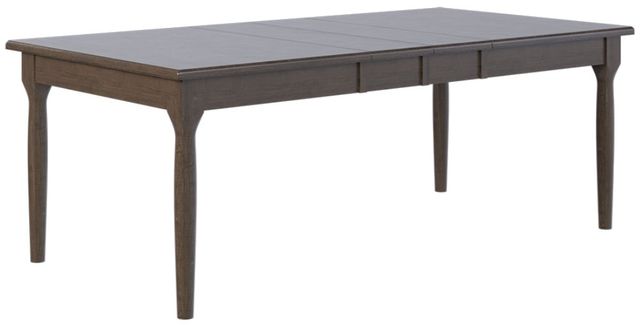 Country View Woodworking Customizable Franklin 48" Cherry Top Dining Table with 4-Leaves and Brown Maple Legs-0
