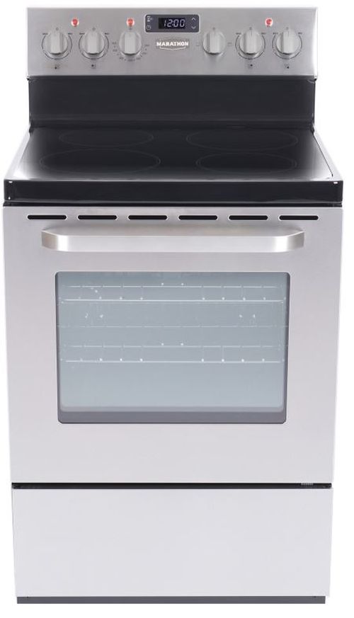 Marathon® 24" Stainless Steel Freestanding Electric Range-0