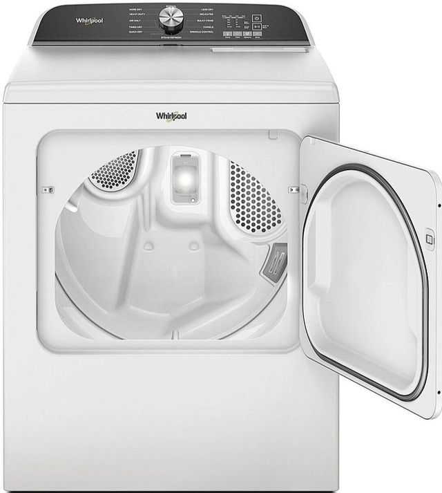 Whirlpool® 7.0 Cu. Ft. White Front Load Gas Dryer with Moisture Sensor-1