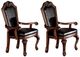 ACME Furniture Chateau De Ville 2-Piece Black/Cherry Dining Arm Chair Set-3