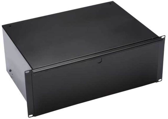 Sanus® Component Series Black 4U Rack Drawer-0