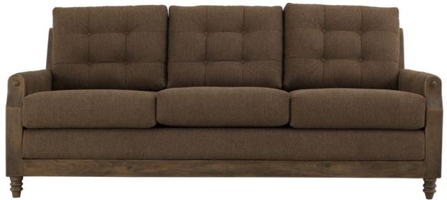 International Furniture Direct Xel-Ha II Dark Hay Brown/Brown Sofa-1