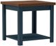 Legends Home Nantucket Whiskey End Table with Blue Denim Base-0