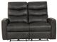Catnapper® Bosa Charcoal Power Reclining Loveseat-1