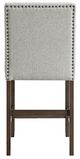 Elements International Seneca Brown/Gray Counter Side Chair -4