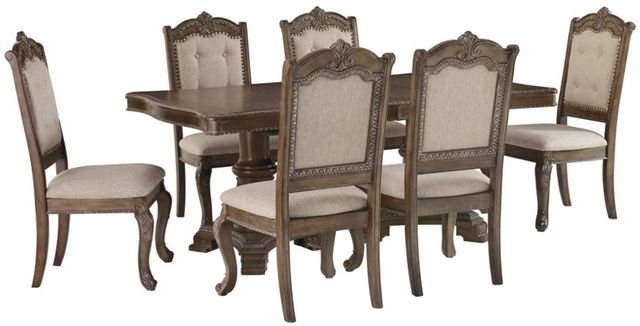 Signature Design by Ashley® Charmond 7-Piece Brown Dining Set -0