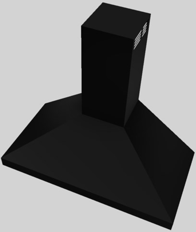 Vent-A-Hood® 42" Black Wall Mounted Range Hood-1