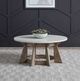 Liberty Furniture Berkley Square Linen Round Cocktail Table with Khaki Base-1