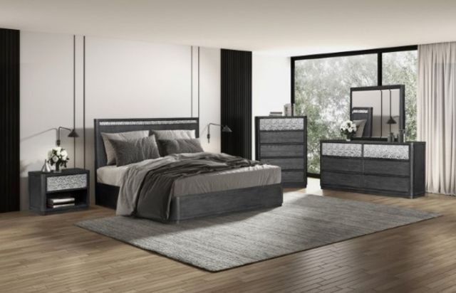 Furniture of America® Sterling West Ash Gray One-Drawer Nighstand-2