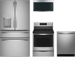 GE Profile™ 4 Piece Stainless Steel Kitchen Package