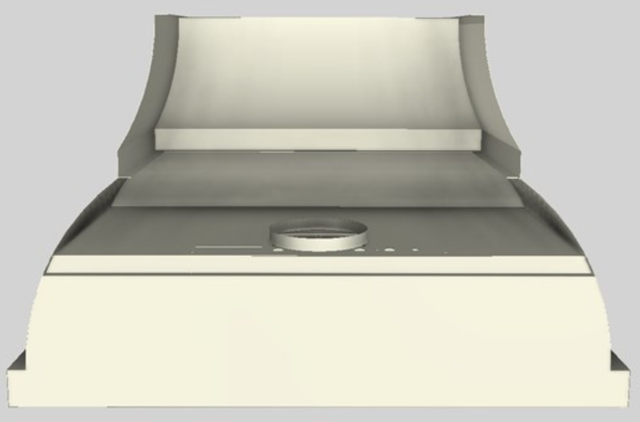 Vent-A-Hood® Designer Series 48" Biscuit Wall Mounted Range Hood-1