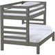 Crate Designs™ Furniture Graphite Twin/Full Tall Ladder End Cutaway Bunk Bed-0