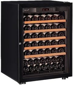 Refroidisseur à vin de 27 po EuroCave® Pure de 74 bouteilles - Noir