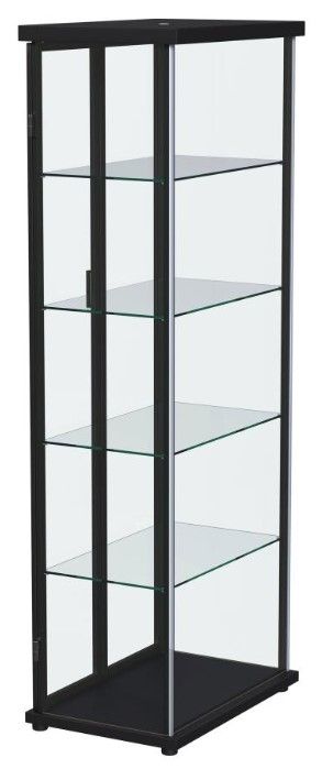 Coaster® Aero Black Display Cabinet-2