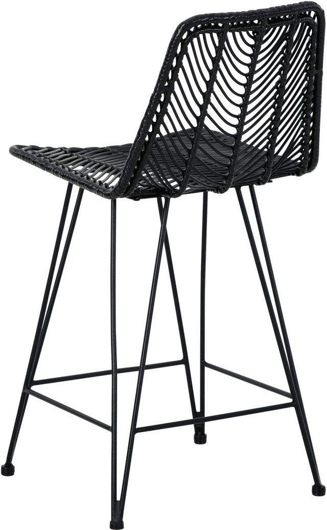 Signature Design by Ashley® Angentree Black Counter Stool-2
