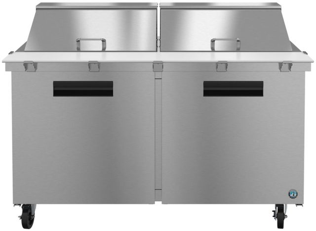 Hoshizaki 60" 17.55 Cu. Ft. Stainless Steel Two Section Mega Top Prep Table Refrigerator with Innovative Air Distribution System-0