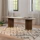ACME Furniture Willene Gray/White Dining Table with Walnut Base-1