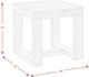 Elements International Hardy Cherry End Table-2