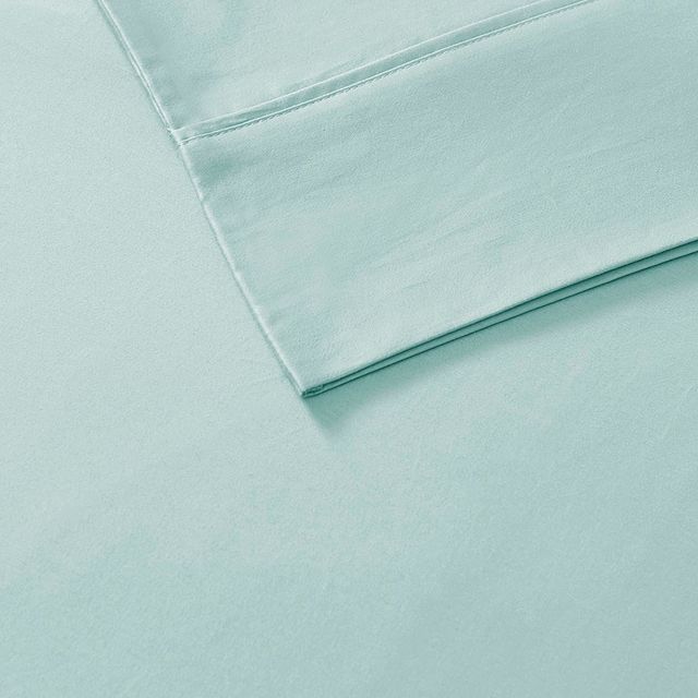 Olliix by Madison Park Seafoam California King 600 Thread Count 100% Pima Cotton Sheet Set-2