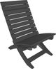 Unwasted® Ease Black Plastic Outdoor Accent Chair-0