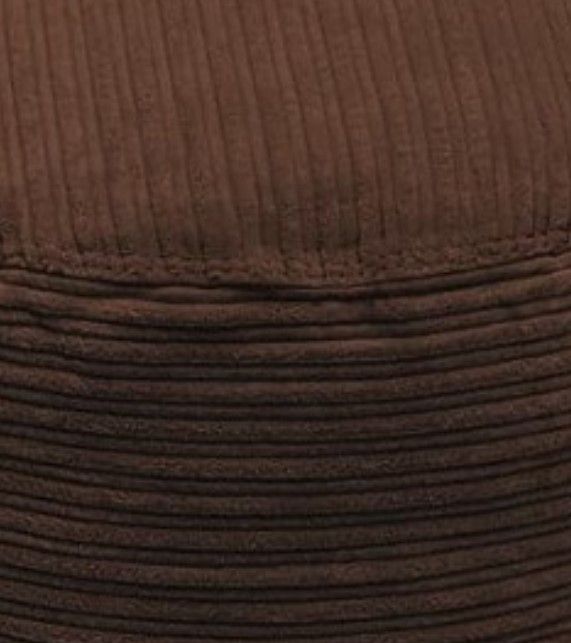 CordaRoy's® Espresso Terry Corduroy Pouf Footstool-1