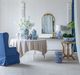 A & B Home Blue/White Magnolia Pattern Accent Vase-4