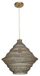 Uttermost® Sigh Antique Brass Pendant-3