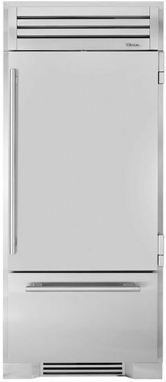 True® 36 in. 22.6 Cu. Ft. Stainless Steel Counter Depth Built-In Bottom Freezer Refrigerator