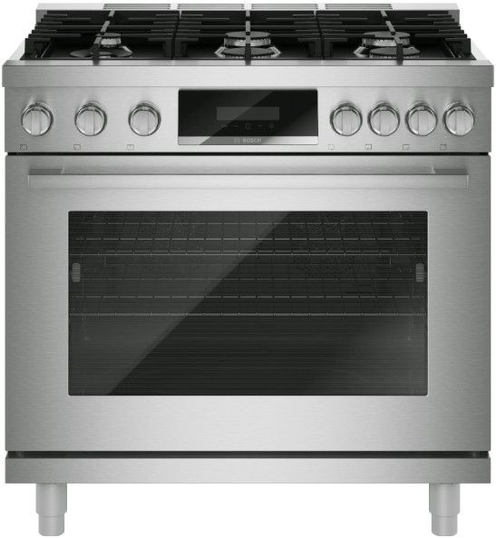 Bosch® 800 Series 36” Stainless Steel Pro Style Gas Range-0