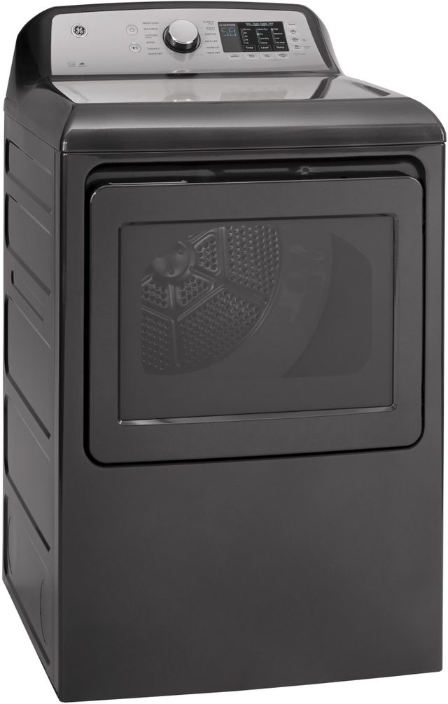 GE® 7.4 Cu. Ft. Diamond Gray Front Load Electric Dryer-1