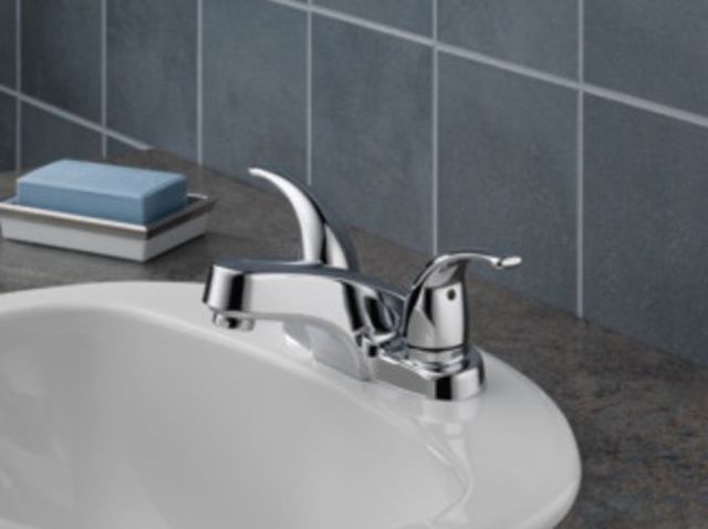 Peerless Core Chrome 4" 2-Handle Lever Bathroom Faucet with Pop-Up-1