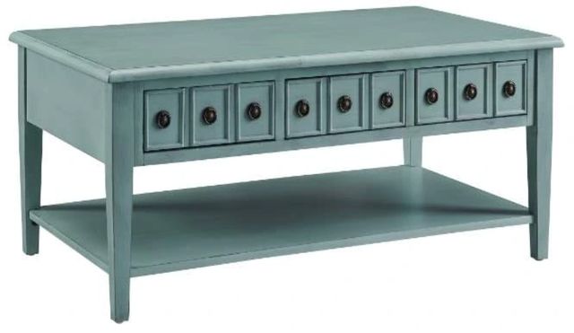 Powell® Sadie Teal Coffee Table-0