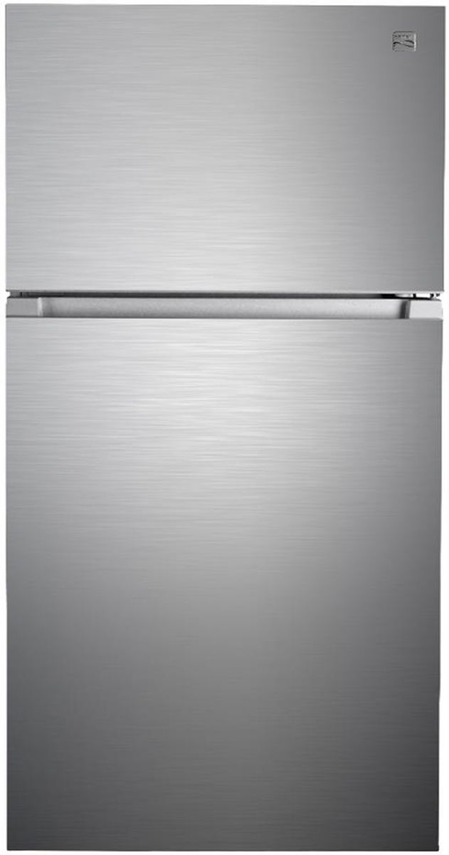 Kenmore® 33” 20.4 Cu.Ft. Fingerprint Resistance Stainless Steel Freestanding Wide Top Freezer Refrigerator-0