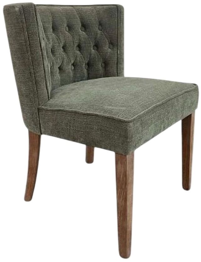 Nest Home Collections Charlie Forest Green/Gray Wash Dining Chair-0