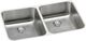 Elkay Lustertone® Classic Lustrous Satin 31" x 19" Double Bowl Undermount Sink with Perfect Drain®-0