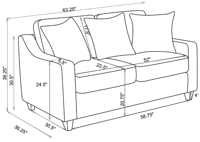Coaster® Christine 3-Piece Beige Living Room Set-3
