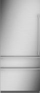 Monogram® 36" 20.2 Cu. Ft. Panel Ready Premium Integrated Left Hinge Built-In Bottom Freezer Refrigerator-1
