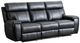 Mazin Furniture Carnegie Black Manual Reclining Sofa-0