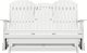 Signature Design by Ashley® Hyland Wave White Plastic Outdoor Glider Loveseat-1