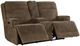 Hooker® Furniture MS Wheeler Seville Timber Leather Power Reclining Zero Gravity Console Loveseat with Power Headrest-1