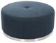Stylecraft Blue Round Ottoman-0