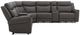 Parker House® Momentum 7-Piece Dark Granite Modular Power Reclining Sectional with Power Headrest and Lumbar-1